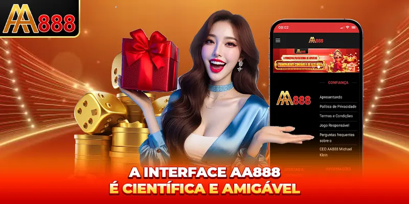 A interface AA888 é científica e amigável