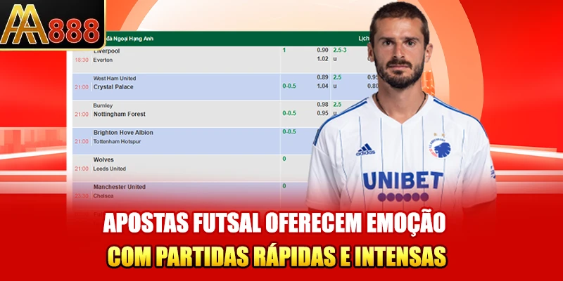 Apostas futsal oferecem emoção com partidas rápidas e intensas
